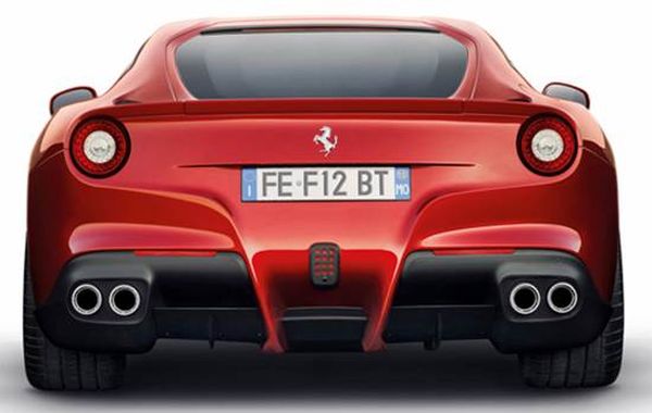 Rear View of 2015 - Ferrari F12 Berlinetta