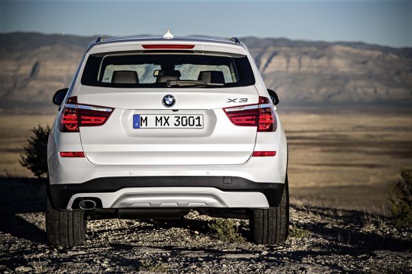 Rear View of 2015 BMW - X3