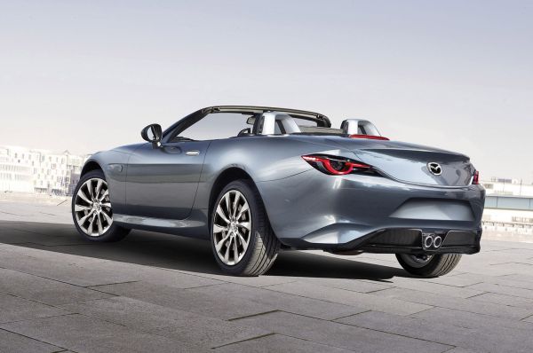 2016 Mazda MX-5 Miata convertible - Side and Rear View