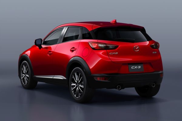 Rear View of 2016 Mazda CX-3