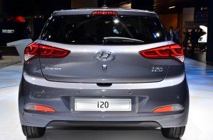 Rear View of 2015 Hyundai i20