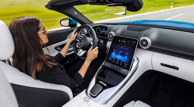 2022 Mercedes-AMG SL interior view  