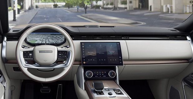 New 2023 Range Rover SUV interior view