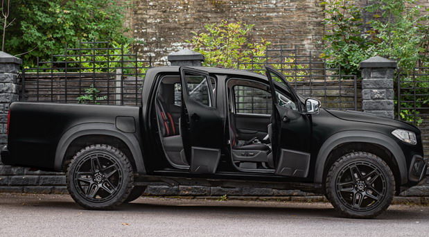 Mercedes-Benz X-Class Dark Destroyer by Chelsea Truck side view