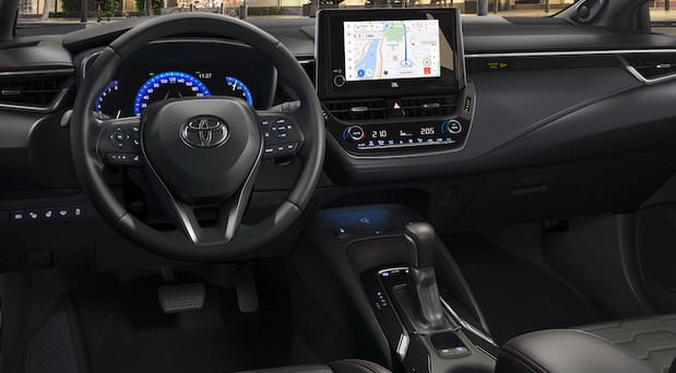 2022 Toyota Corolla Hybrid interior view front panel