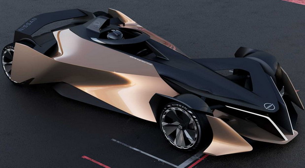 Nissan Ariya Single Seater Concept side front view