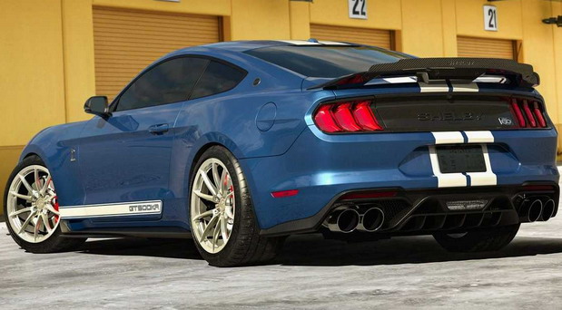 Ford Mustang Shelby GT500KR rear side view