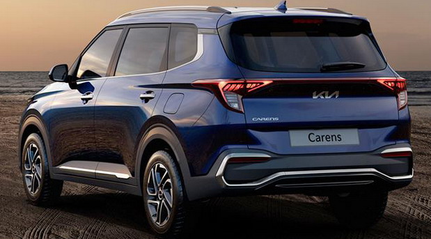 New 2022 Kia Carens SUV rear side view