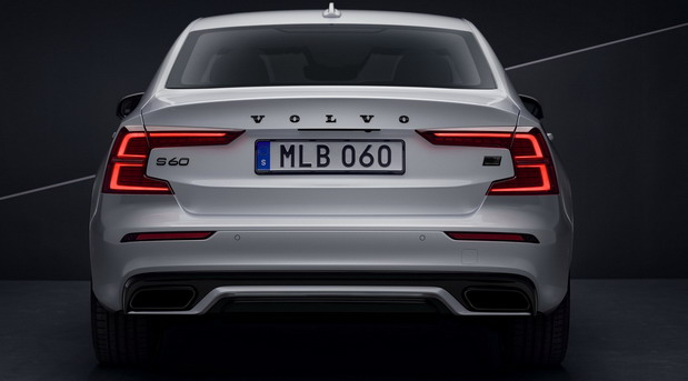 New 2022 Volvo S60 Black Edition rear view