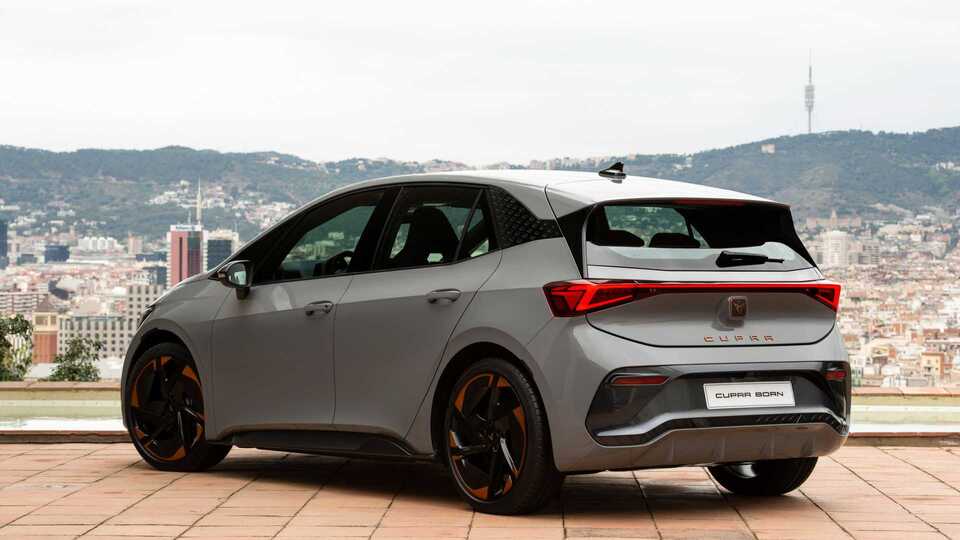 2022 Cupra Born Electric Car side rear view