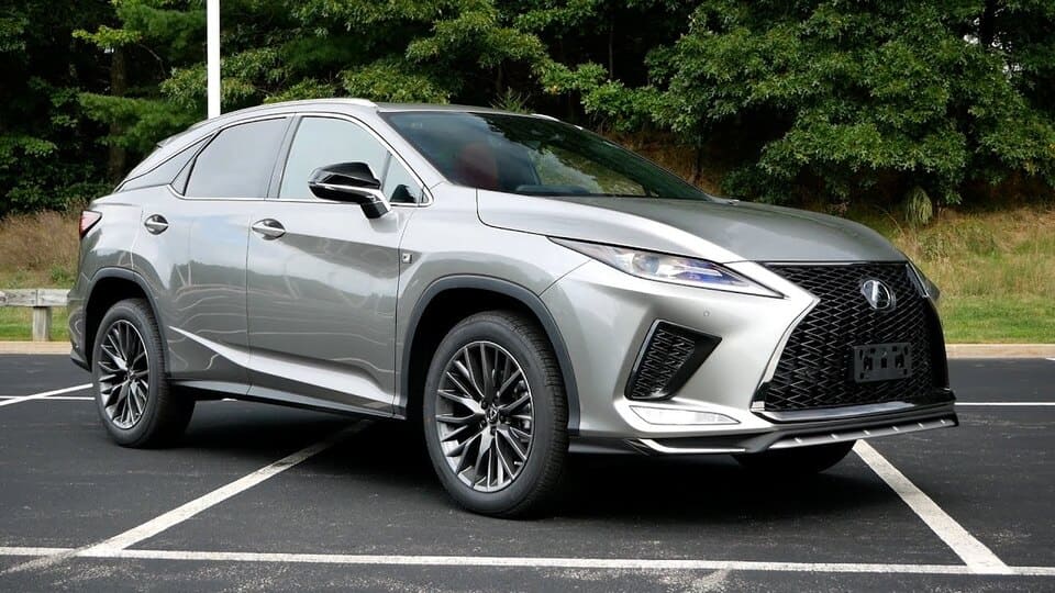 2022 lexus rx450h f spor front side view