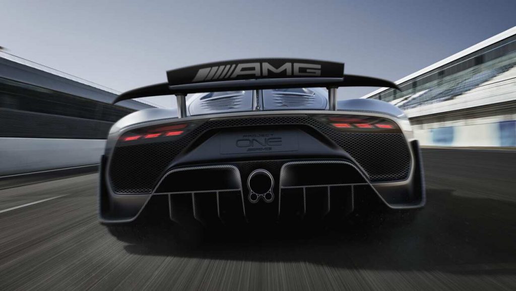 2022 mercedes benz amg one rear view