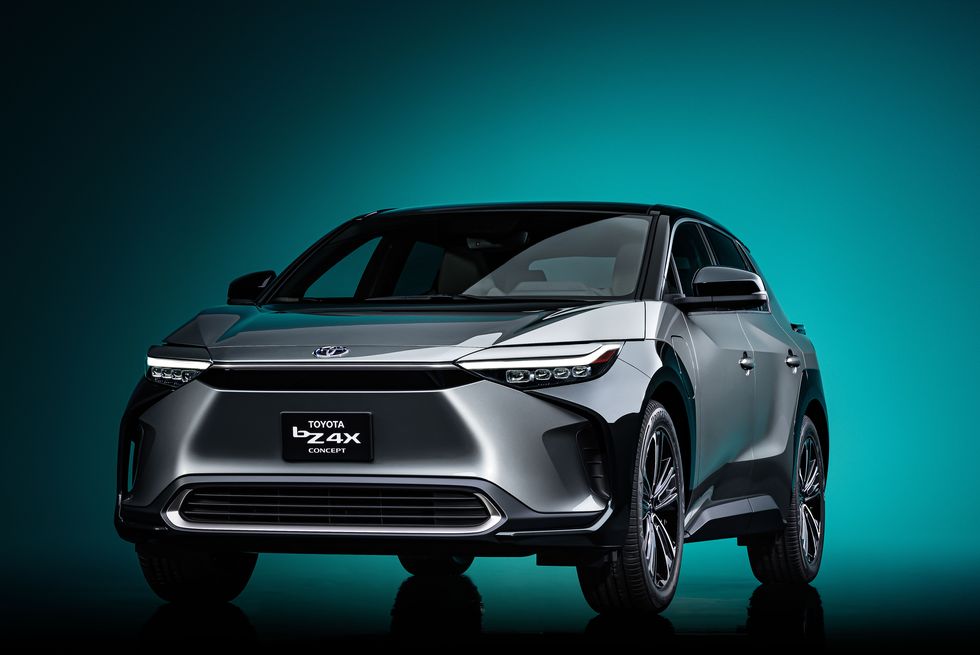 2022 toyota bz4x electric suv front view