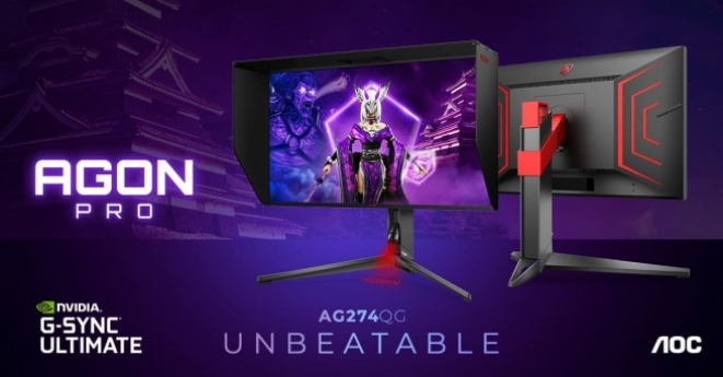 AOC Introduces Agon Pro AG274QG Game Monitor with 240Hz Refresh Rate and Nvidia G-Sync Ultimate