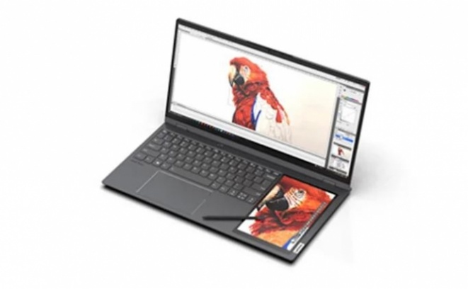 The 17-inch Lenovo ThinkBook Plus has a secondary drawing screen