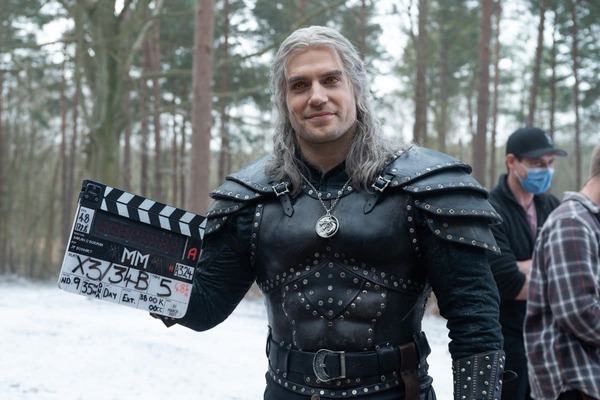 The Witcher Season 2 Geralt of Rivia on the set