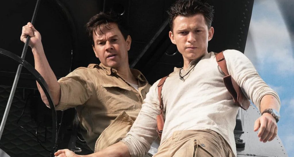 UNCHARTED movie Tom Holland as Nathan Drake Mark Wahlberg as Victor Sullivan
