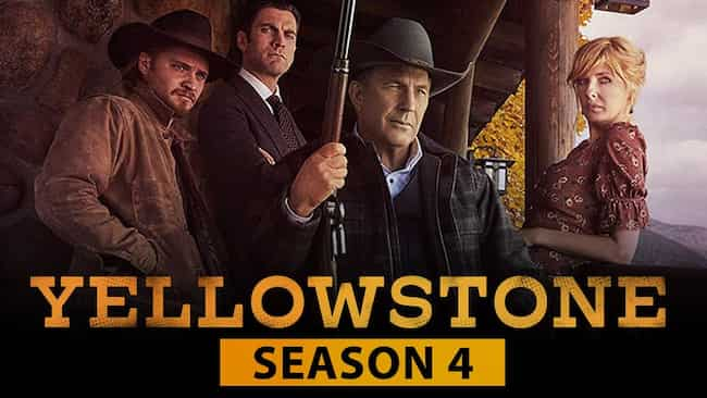 Yellowstone Season 4 poster with cast