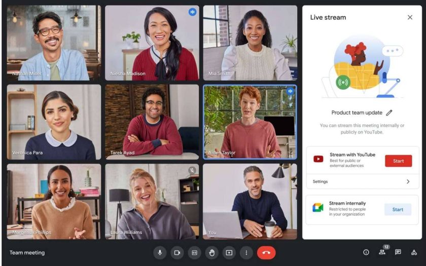 You will soon be able to stream your Meet Meetings