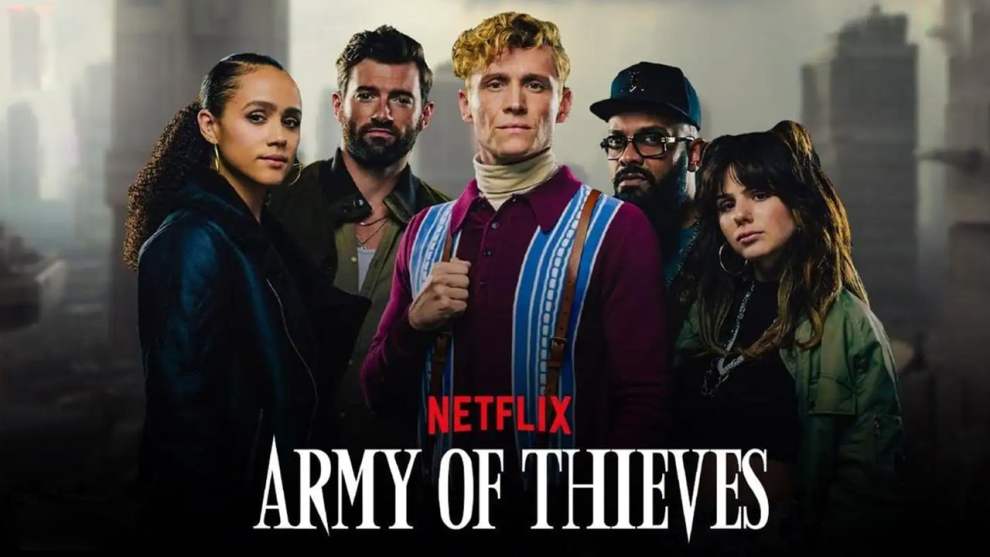 army of thieves cast netflix movie poster