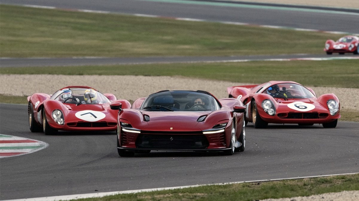 2023 Ferrari Daytona SP3 on the race track