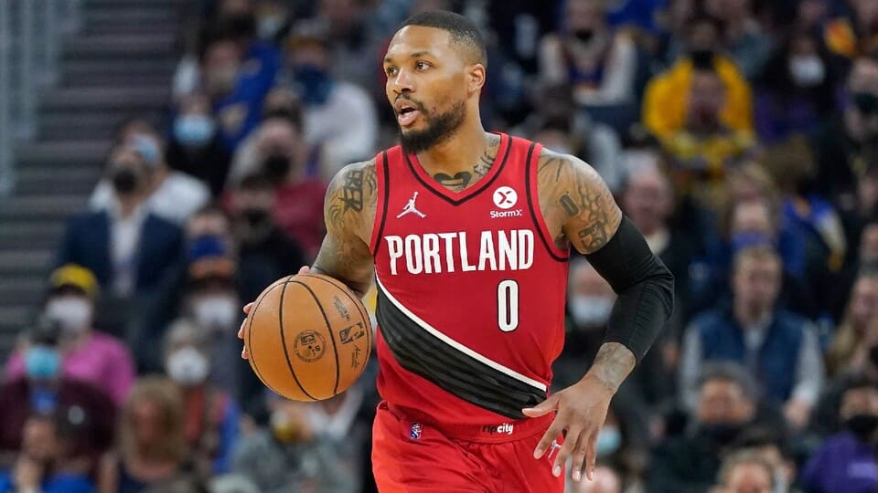 damian lillard portland trail blazers nba player