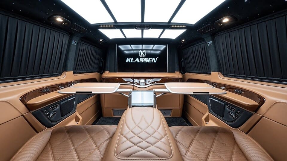 new 2022 klassen mercedes sprinter vip van interior