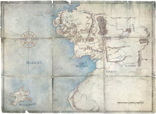 the lord of the rings Numenor map- Amazon Promo Photo